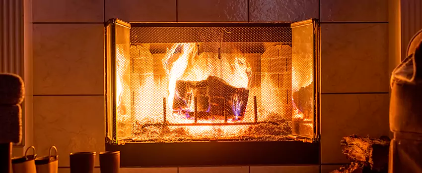 Mendota Hearth Landscape Fireplace Installation in Madison, New Jersey