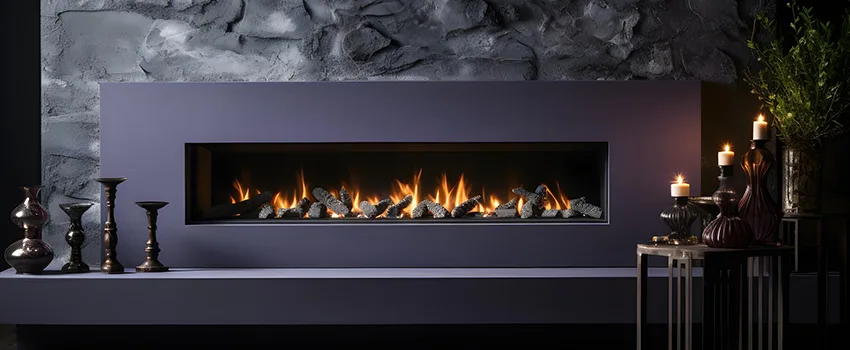 Ember Bed for Ventless Gas Fireplace in Madison, NJ