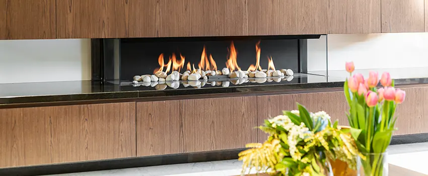 Double-height Fireplace Design Refurbishment in Madison, New Jersey